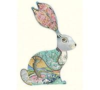 Bunny Rabbit Easter Card Daniel Mackie Designs 7 x 5 inches wrapped in cello with envelope