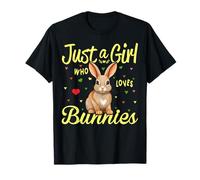 Bunny Rabbit Girl Women Funny Just A Girl Who Loves Bunnies T-Shirt