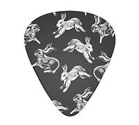 Bunny Rabbit &Guitar Picks Pack Of 12,Comfortable Feel, Smooth Edges, Abrasion,Suitable For Guitar, Ukulele, Etc.