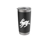 Bunny Rabbit Minimalist Black and White Stainless Steel Insulated Tumbler