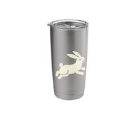 Bunny Rabbit Minimalist Simple Badge Animal Stainless Steel Insulated Tumbler