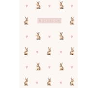 Bunny Rabbit Notebook Hardcover: Cute Aesthetic Lined Journal for Bunny Rabbit Pet Lovers | Pink Cover