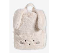 Bunny Rabbit Pre-School Backpack in Faux Fur ecru