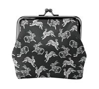Bunny Rabbit Printing Minimalist Travel Wallet, Small Storage Pouch for Hiking Trips and Outdoor Excursions