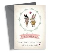 bunny rabbit Valentines Day Card 15256
