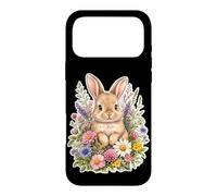 Bunny Rabbit Wildflower Cozy Floral Case for iPhone 17 Pro Max