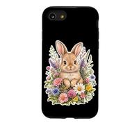 Bunny Rabbit Wildflower Cozy Floral Case for iPhone SE (2020) / 7/8