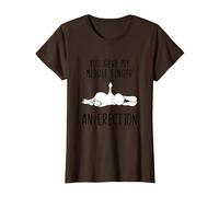 Bunny Rabbit You Give My Middle Finger an Erection T-Shirt, Women, Brown, XX-Large