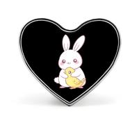 Bunny Rabbits Chick Chicken Enamel Button Lapel Pin Heart Brooch Cute Funny Badge for Backpacks Hats 1"