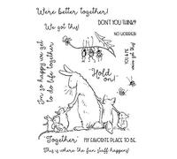 Bunny Rabbits Mice Various Animals Spider Dies and Stamps Sets for Card Making You and Me We've Got This Words Phrase Metal Die cuts Match Clear Stamps for Scrapbooking Paper Crafting