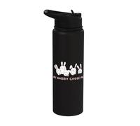 Bunny Rescue, My Rabbit Chose Me Stainless Steel Insulated Water Bottle