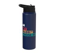 Bunny Rescue, My Rabbit Chose Me Stainless Steel Insulated Water Bottle