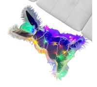 Bunny Rug - Funny Easter Rug, Festive Bunnies Rug | Lightweight Funny Easter Animal Rug, Christmas Decorative Rug with Bunnies, Decorative Rug