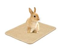 Bunny Scratch Pad - 40x30cm Durable Mat, Eco-Friendly Cooling Rug, Chew Toy with Anti-Slip surfacee | Cage Protector for rabbitt, Hamster, Chinchilla, and Small Animal Sleeping to lightweight