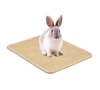 Bunny Scratch Pad - Textured Style, Eco Friendly Construction, Easy Placement Pad, Reusable Flat Design, Small Animal Toy and Habitat Enrichmetimulation annt | Bunny Guinea Pig Hamster Pet Cage Floo