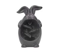 Bunny Shape Backflow Incense Burner, Burner for Home Decoration, Exquisite Ceramic Waterfall Incense Holder with Elegant Design, for Relaxation and Meditation in