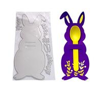 Bunny Shape Cutting Die Scrapbooking Stencil Carbon Steel Die Cut Template for Card Making, Package Decoration, Holiday Fun Craft Die