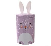 Bunny-Shaped Iron Decorative Box for Easter, Candy, Chocolate and Small Treasures Storage, Blue, Green, Pink or Purple(purple)
