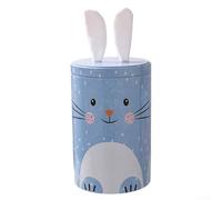 Bunny-Shaped Iron Decorative Box for Easter, Candy, Chocolate and Small Treasures Storage, Blue, Green, Pink or Purple(blue)
