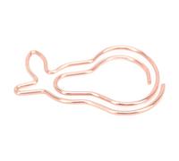 Bunny Shaped Paper Clips 100 Pack with Electroplating Metal Material | Lightweight portable metal paperclips for organizing documents at home and office with unique bunny shape