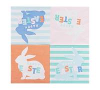 Bunny Shipkin, Easter Bunny Paper Napkins, 20 Sheets/Pack Colorful Cute Paper Napkins - Easter Supplies Accessories, Gathering Table Decorations, for Bathroom