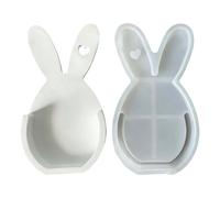 Bunny Silicone Mold - Smooth Easy Release Resin Casting Craft Tool, Flexible Structure | Decorative Creation Assistance for Epoxy Plaster Holiday Spring Arts Home Decor Party Family