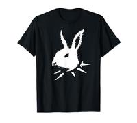 Bunny Skull Punk Y2k Cute Creepy Cat Goth Black Alt Gothic T-Shirt