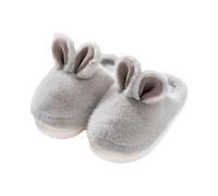 Bunny Slippers For Women Memory Foam Lndoor House Slippers Plush Women's Rabbit Slippers homes Animal Slippers (Grey 2, Adult, Women, 7, Numeric Range, UK Footwear Size System, 7.5, Medium)