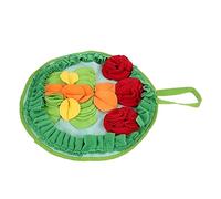 Bunny Snuffle Mat for Rabbits Interactive Foraging Mat with Non Slip Bottom Durable Polar Fleece Material Encourages Sniffing Searching for Treats for Pet Training and Feeding
