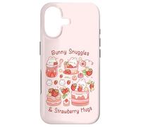 Bunny Snuggles,Strawberry Hugs,Kawaii Aesthetic Sweet Combo Case for iPhone 17