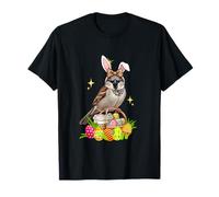 Bunny Sparrow Leopard Bow Tie Hunting Eggs Basket Coffee T-Shirt