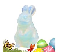 Bunny Statue, Rabbit Figure | Bunnies Decor Crystal Decorations | Portable Decorative Ornaments, Chinese New Year Seasonal Decor, Valentine's Day