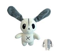 Bunny Stuffed Animal - Goth Rabbit Doll, Unique Collectible Toy For Girls And Boys, Creepy Cute Bunny For Halloween, Soft Decorative Animal For Home Or Office, Doll For S