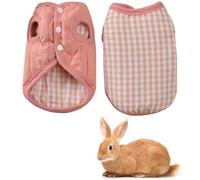 Bunny Sweaters Clothes Coat for Rabbits, Cute Bunny Clothes, Rabbit Clothes for Bunnies Rabbits Chinchilla Kitten Puppy, Outfits for Little Pet to Wear, Warm Rabbit Sweater for Bunny (Pink, S)