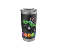 Bunny T-Rex Monster Truck Jumping Easter Eggs Toddler Kid Stainless Steel Insulated Tumbler