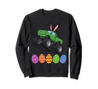 Bunny T-Rex Monster Truck Jumping Easter Eggs Toddler Kid Sweatshirt