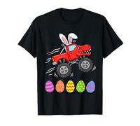 Bunny T-Rex Monster Truck Jumping Easter Eggs Toddler Kid T-Shirt