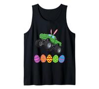 Bunny T-Rex Monster Truck Jumping Easter Eggs Toddler Kid Tank Top