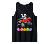 Bunny T-Rex Monster Truck Jumping Easter Eggs Toddler Kid Tank Top