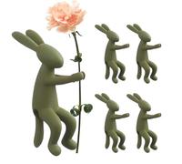 Bunny Themed Vase Propagation, Decorative Plant Holder, Climbing Tool for Potted Plants with Support, Plant Buddies for Houseplants Orchid Bonsai Window Sill Balcony Living Room Dining Table