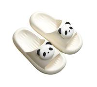 Bunny Toddler Slides Slipper Unisex Child Boys & Girls Slide Sandals for Kids Flip Flops Comfy Shower Slippers Beach Garden Shoes (White, 9.5 Toddler)