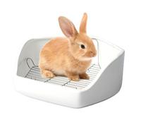 Bunny Toilet Corner | Cage Corner Toilet Pan Bunny Litter Box | Removable Wire Pentagon Shape Indoor Small Pet Potty Trainer for Chinchilla, Duck