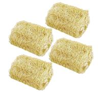 Bunny Toys, 4 Pieces Loofah Gerbil Chewing Supplies, Small Animal Chew Toy, Natural Safe Material, Easy to Use, Pet Accessories for Parents, Shelters, Shops, Cat, Dog, Living Room, Bedroom, Study