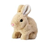 Bunny Toys, Bunny Stuffed Animals, Real Movement Nose Twitching Ear Wiggling Hopping Motion Interactive Play Child Safe Gift Ready Battery Operated, Plush Figures for Kids
