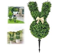 Bunny Tree Easter Decor Rabbit Topiary Artificial Topiary Tree Green Fake Easter Rabbit Plant for Porch Decoration Outdoor/Indoor (73cm, 1 Pc)