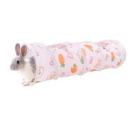 Bunny Tunnel - Inner Houses Peekaboo Pipe - Foldable Toy Tunnel Interactive Tube for Rabbits Ferret Hamster Chinchilla Hedgehog Hide and Rest Pet Tunnel