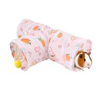 Bunny Tunnel - Small Pet Exercise Tubes Foldable Toy, Interactive Play Ball Maze, Agility Run | Indoor Animal Activity Center For Rabbits Ferret & Hamster Chinchilla
