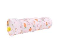 Bunny Tunnels for Rabbits - Indoor Pet Peekaboo Pipe - Foldable Tunnels Cartoon Bunny Hiding Tube Activity Toy for Dwarf Rabbits, Hamster, Kitten