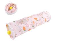Bunny Tunnels for Rabbits | Indoor Pet Peekaboo Pipe - Folding Tunnel for Indoor Kittens Dwarf Rabbits Bunnies Guinea Pigs Chinchillas Exercise Activity Fun Toys