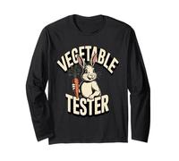 Bunny Vegetable Tester Carrot Humor Long Sleeve T-Shirt